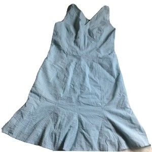 Saint Tropez West Womens Dress Size 8 Teal Textured Sleeveless
